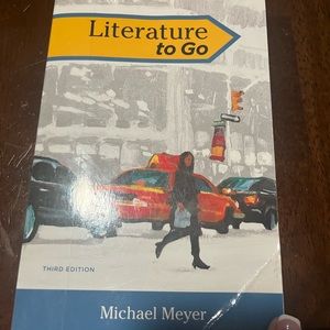 Literature to go textbook used freshman year selling for $60 on amazon